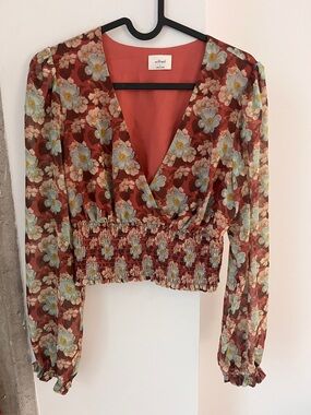 Wilfred Long Sleeve Floral Blouse - Size S